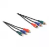 DeLOCK RCA RGB pagarinātāja kabelis 3 x vīrišķais uz 3 x sievišķo 3 m