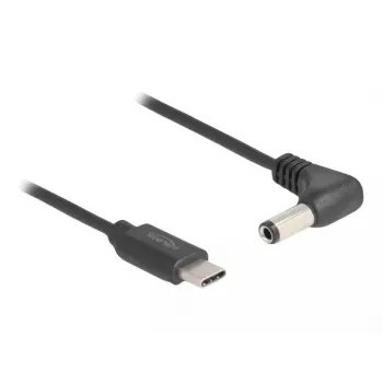DeLOCK 85399 barošanas kabelis melns 1.5 m USB C 5.5 x 2.5 mm