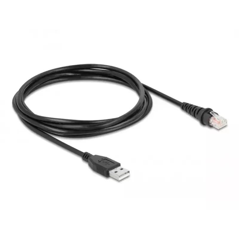 DeLOCK RJ50 uz USB 2.0 Type-A svītrkodu skenera kabelis 1,5 m