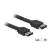 SATA kabelis DeLOCK 85640 1 m eSATA Melns