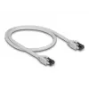 Tīkla kabelis DeLOCK 80557 RJ-45 Cat8.1 0,5 m Pelēks