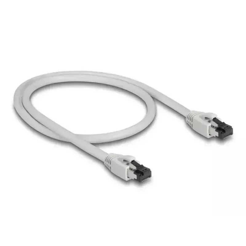 Tīkla kabelis DeLOCK 80557 RJ-45 Cat8.1 0,5 m Pelēks