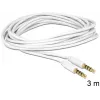 Audio kabelis 3,5 mm DeLOCK 83442 3 m Balts