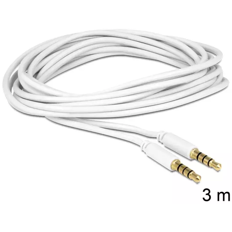 Audio kabelis 3,5 mm DeLOCK 83442 3 m Balts