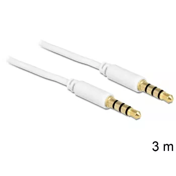 Audio kabelis 3,5 mm DeLOCK 83442 3 m Balts