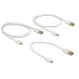 USB kabelis DeLOCK 83679 USB 2.0 USB A Micro-USB B Balts