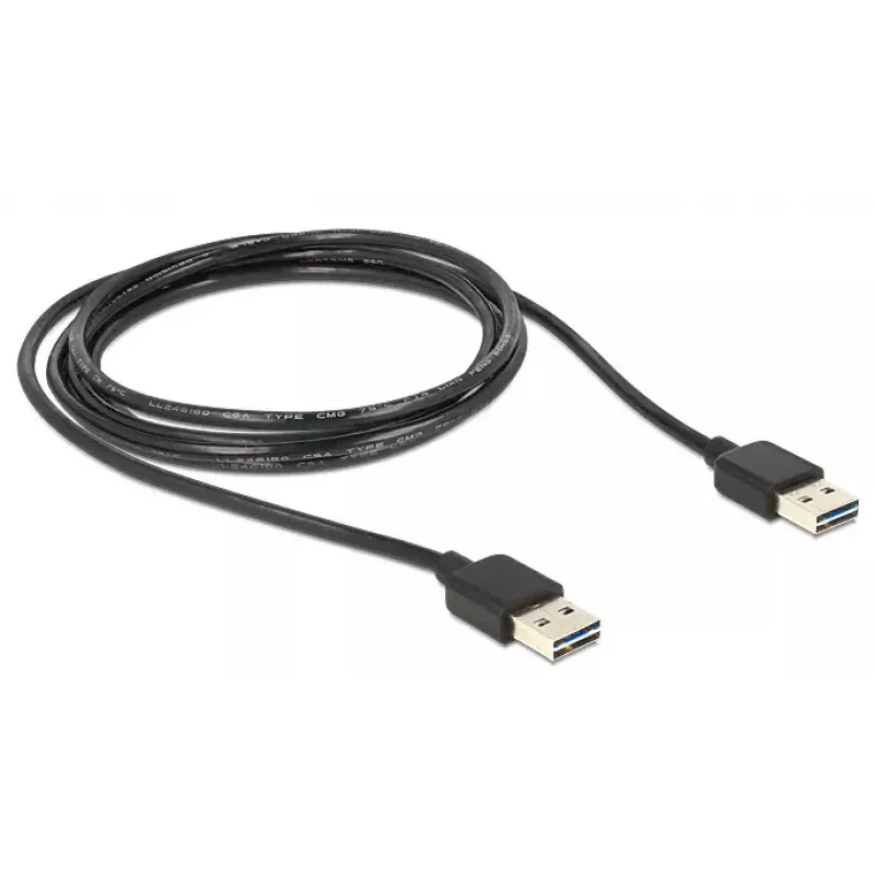 USB kabelis DeLOCK 3m USB 2.0 A melns