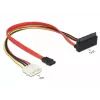 SATA kabelis DeLOCK 85514 0,3 m 1x Molex 4 kontaktu 1x SATA 22 kontaktu 1x SATA 7 kontaktu
