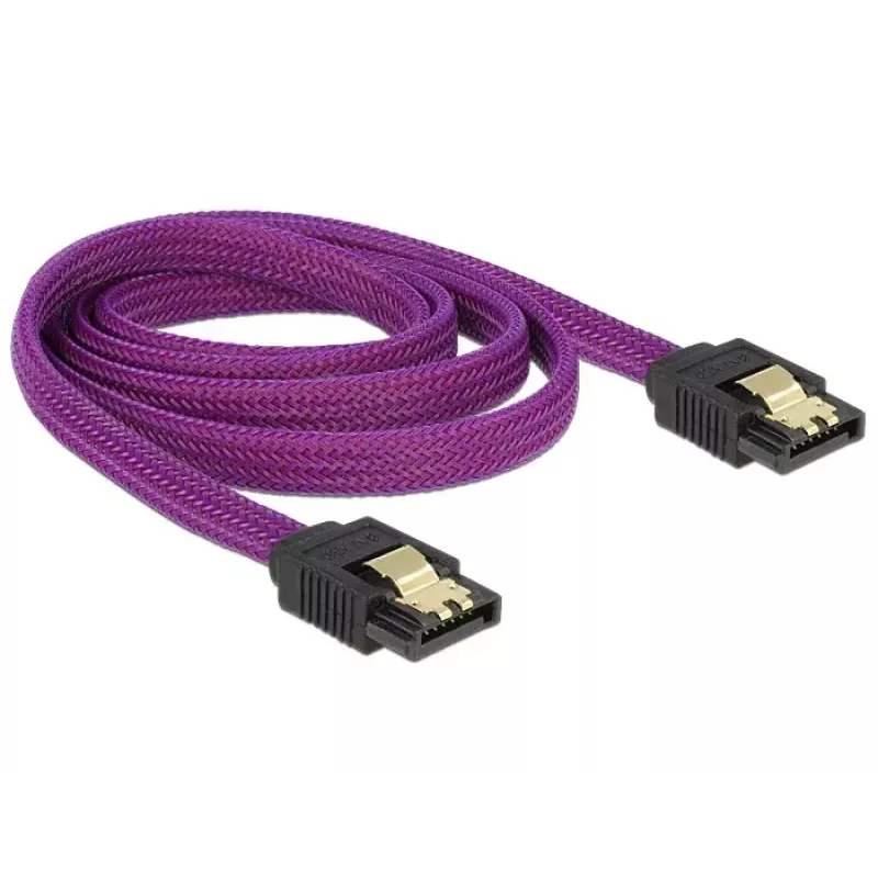 SATA kabelis DeLOCK 83692 1 m SATA 7-pin violets