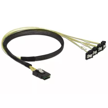 Iekšējais strāvas kabelis DeLOCK 85686 0,5 m Mini SAS SFF-8087 uz 4 SATA