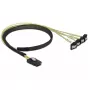 Iekšējais strāvas kabelis DeLOCK 85686 0,5 m Mini SAS SFF-8087 uz 4 SATA