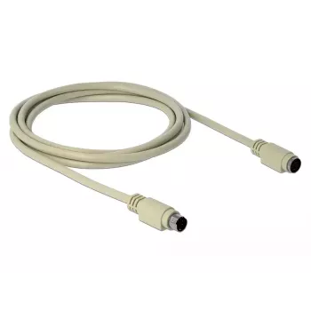 PS/2 kabelis DeLOCK 85805 1,8m 6 kontaktu Mini-DIN bēšs