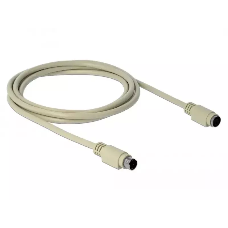 PS/2 kabelis DeLOCK 85805 1,8m 6 kontaktu Mini-DIN bēšs