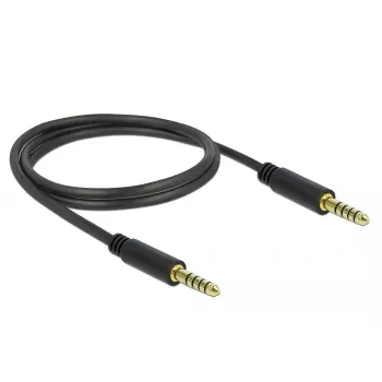 Audio kabelis DeLOCK 85791 1m 4.4mm Melns