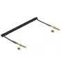 Audio kabelis DELOCK 85838 — 3,5 mm vīrišķais uz 3,5 mm vīrišķais, 3 m, zeltīti kontakti, 28 AWG, melns