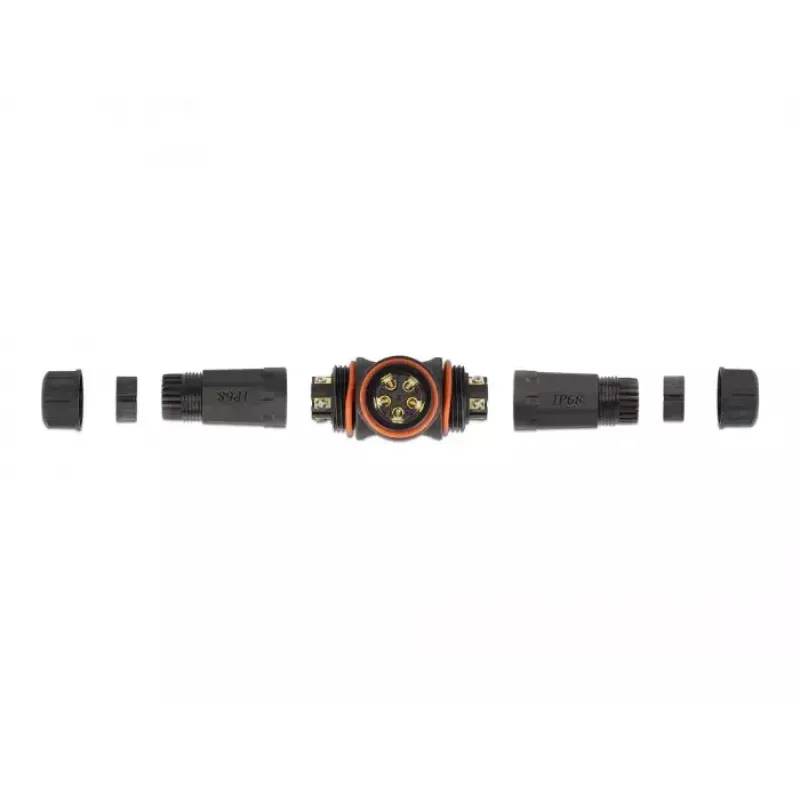 Elektriskais vadu savienotājs DELOCK 86919 — taisnais savienotājs, 85–260 V, melns, 25 × 114 mm