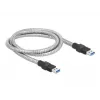 USB 3.2 Gen 1 kabelis DeLOCK 86775 1 m Type-A vīr. uz Type-A vīr. metāla apvalks