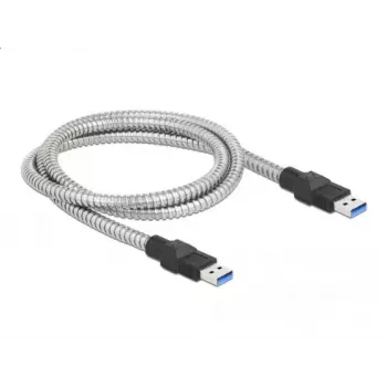 USB 3.2 Gen 1 kabelis DeLOCK 86775 1 m Type-A vīr. uz Type-A vīr. metāla apvalks