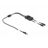 DC kabelis DeLOCK 86794 5,5 x 2,1 mm vīrišķais uz 2 × sievišķo ar slēdzi 1 m