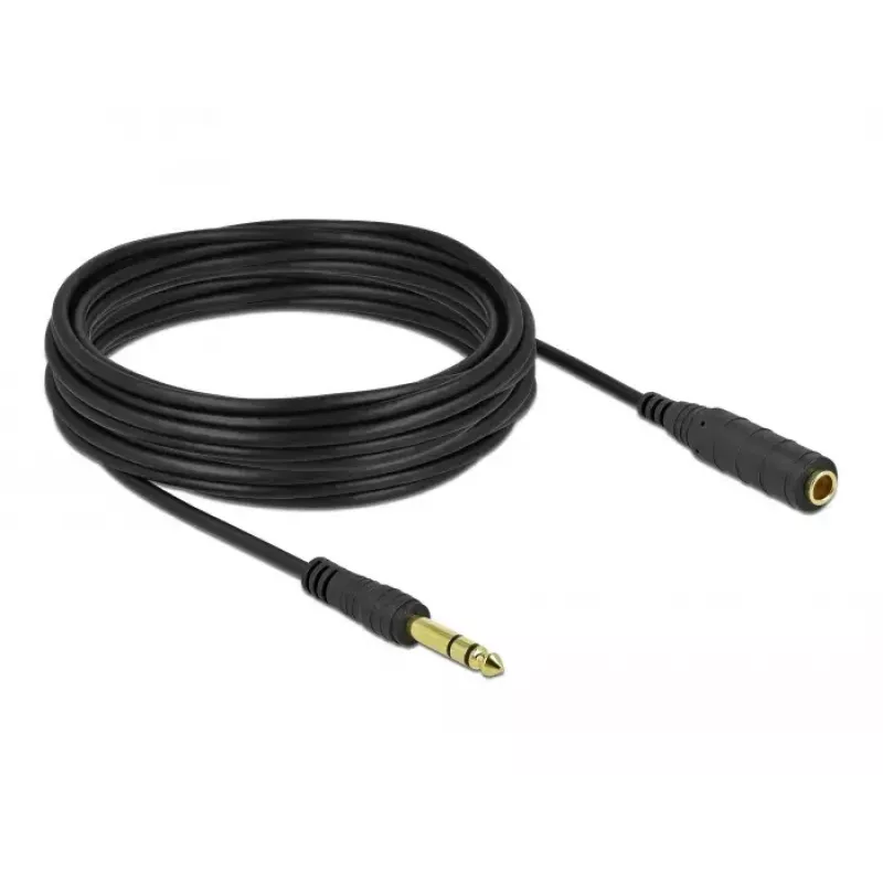 Stereo ligzdas pagarinātājs DeLOCK 86766 10m melns