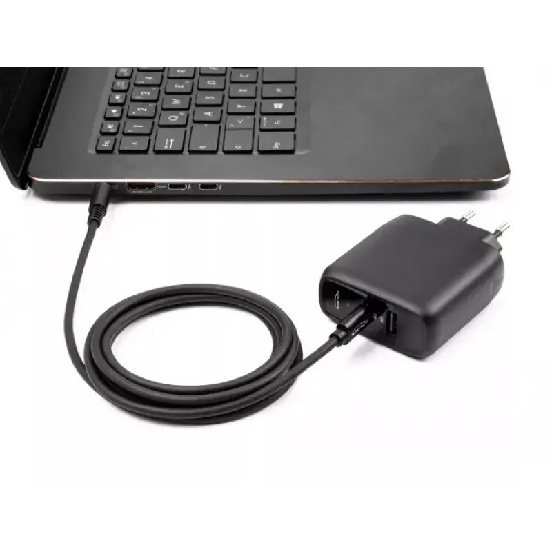 DeLOCK Laptop Charging kabelis USB Type-C male to Samsung 5.5 x 3.0 mm male 1.5m 20V 3A