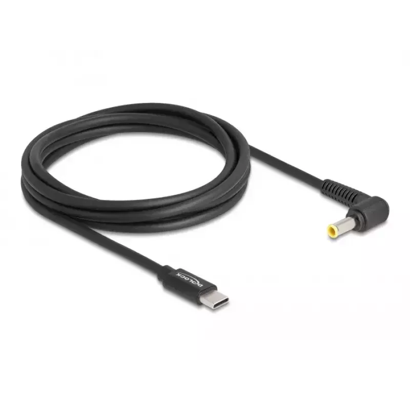 DeLOCK Laptop Charging kabelis USB Type-C male to Samsung 5.5 x 3.0 mm male 1.5m 20V 3A