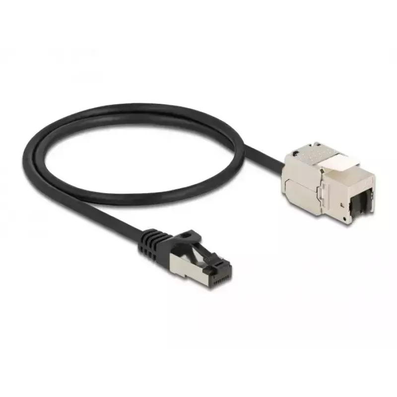 Kabelis RJ45 spraudnis uz Keystone moduli RJ45 ligzda DeLOCK 87025