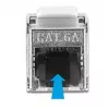 Kabelis RJ45 spraudnis uz Keystone moduli RJ45 ligzda DeLOCK 87030
