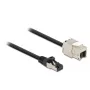 Kabelis RJ45 spraudnis uz Keystone moduli RJ45 ligzda DeLOCK 87030
