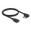 DisplayPort pagarinātāja kabelis DeLOCK 87073 1m 90° pa kreisi leņķots