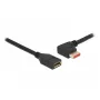 DisplayPort pagarinātāja kabelis DeLOCK 87073 1m 90° pa kreisi leņķots