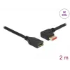 DisplayPort pagarinātāja kabelis DeLOCK 87075 2m 90° pa kreisi leņķots