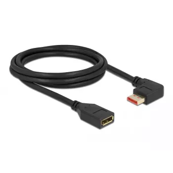 DisplayPort pagarinātāja kabelis DeLOCK 87075 2m 90° pa kreisi leņķots