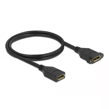 DisplayPort kabelis, sievišķais–sievišķais, stiprināms panelī, DeLOCK 87100