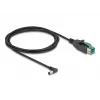 DeLOCK PoweredUSB kabelis, 12 V spraudnis uz DC 5.5 x 2.5 mm leņķveida spraudnis, 2 m