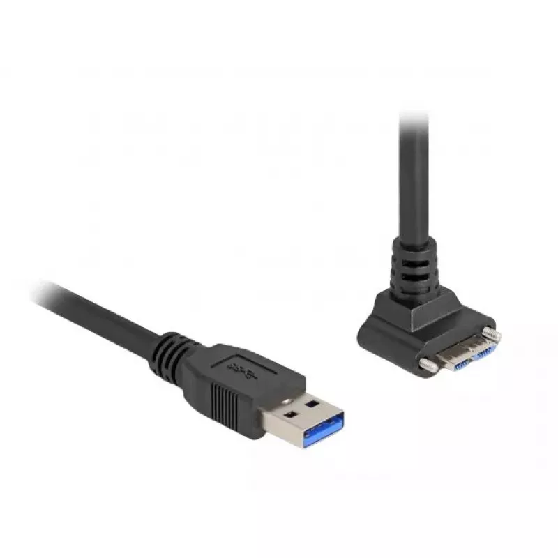 USB kabelis DeLOCK 80483 Type-A vīrišķā tipa uz Micro-B vīrišķo 1m 5 Gbps melns