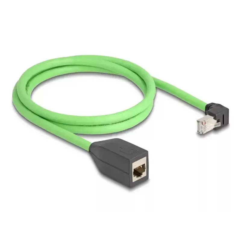 Tīkla kabelis DeLOCK 80886 RJ-45 Cat6a 1m melns zaļš