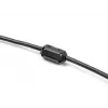 Ferīta serdes fiksators DELOCK 80945, melns, niķelis/plastmasa/cinks, 16,5×30×14 mm, 2 gab. iepakojumā