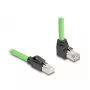 Tīkla kabelis DeLOCK 80892 RJ-45 Cat6a 1 m Melns Zaļš