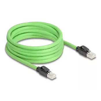 tīkls Kabelis DeLOCK RJ45 Cat.6A spraudnis pret spraudni SF/UTP 5m Zaļš