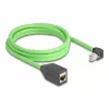 Tīkla kabelis DeLOCK 80887 RJ-45 Cat6a 2m Melns Zaļš