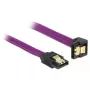 SATA kabelis DeLOCK 83696 0,5 m purpursarkans