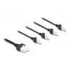 Strāvas kabelis DeLOCK 90173 Melns 1 m 4 x DC