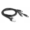 DeLOCK 90168 strāvas kabelis, melns, 1 m, 3 x DC 48 V