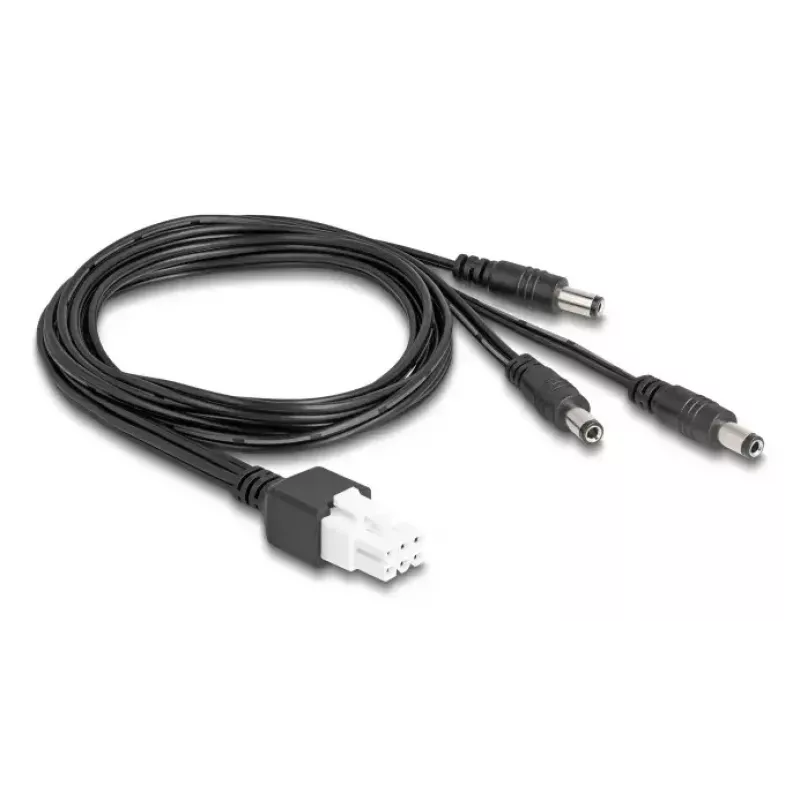 DeLOCK 90168 strāvas kabelis, melns, 1 m, 3 x DC 48 V