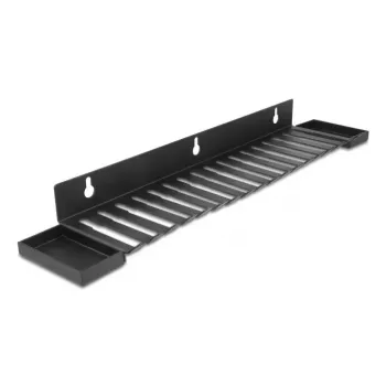 Kabeļu turētājs DeLOCK 67180 Wall Melns 72mm x 401mm x 12mm