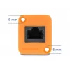 Tīkla kabelis DELOCK 90803 Cat5e U/UTP RJ-45 uz RJ-45 Melns/Oranžs 0,3 m