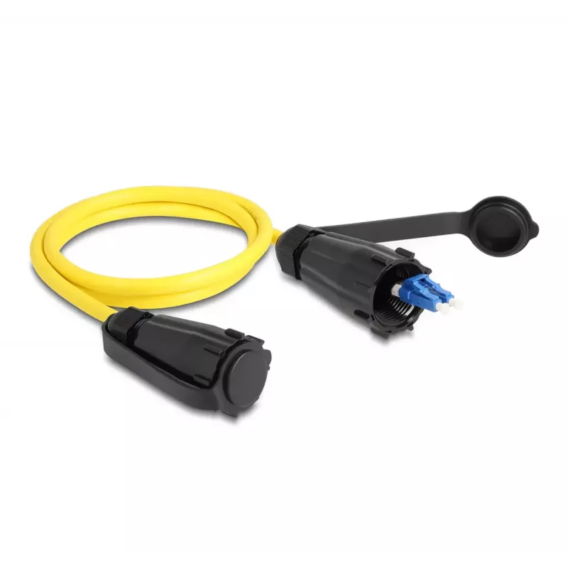 DeLOCK optiskās šķiedras kabelis LC Duplex uz LC Duplex 1m vienmoda IP68