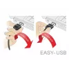 USB kabelis DeLOCK 83851 USB 2.0 3m USB A Micro-USB B Melns