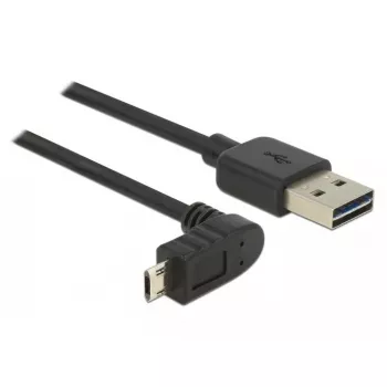 USB kabelis DeLOCK 83856 USB 2.0 2 m USB A Micro-USB B Melns